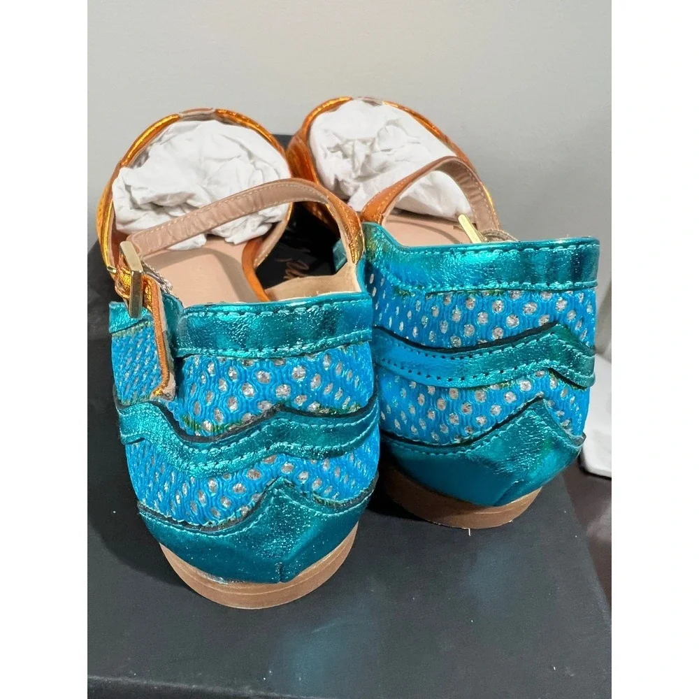 Dream Walkers Kusama Orange 38 Women's Flats Handmade in Spain
